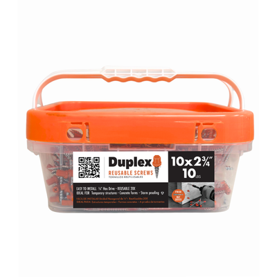 #10 x 2-3/4" DUPLEX® SCREWS – 10LB BUCKET